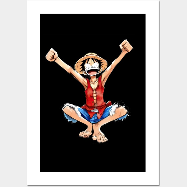 Monkey D Luffy - One Piece Wall Art by Buff Geeks Art